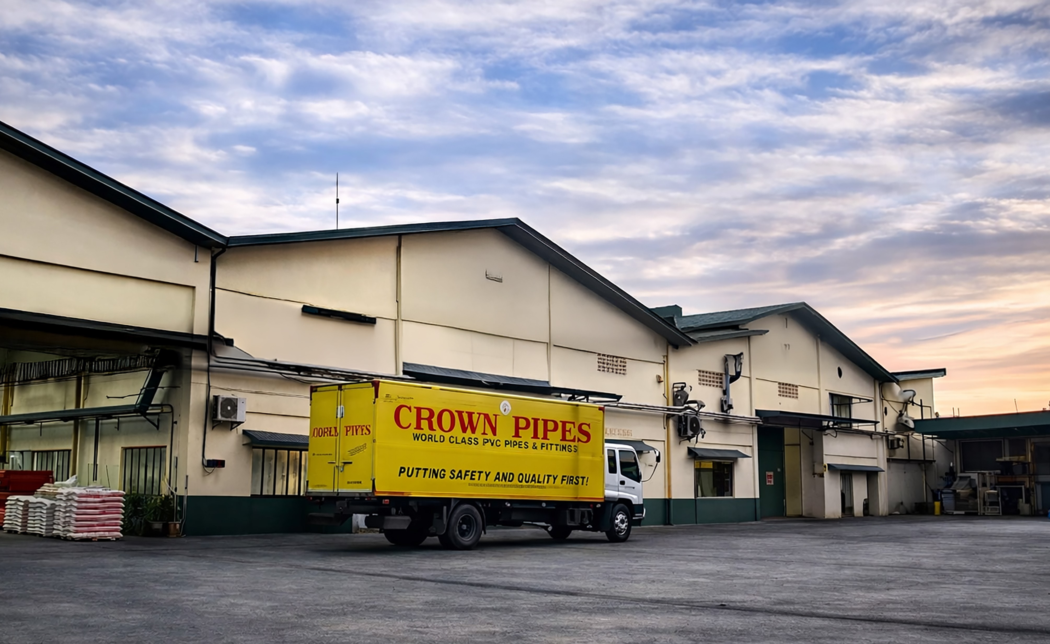 CROWN Pipes facility rooftop